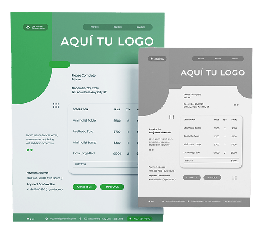 Opciones personalizables para tus cotizaciones